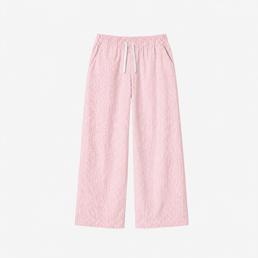 IMANUÉL Basic Striped Pants